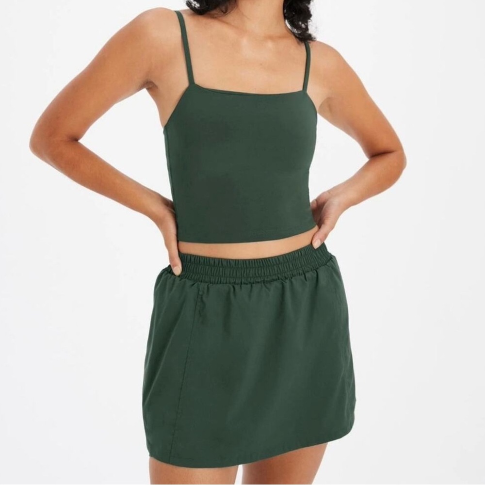 Girlfriend Collective Birde green skort xl